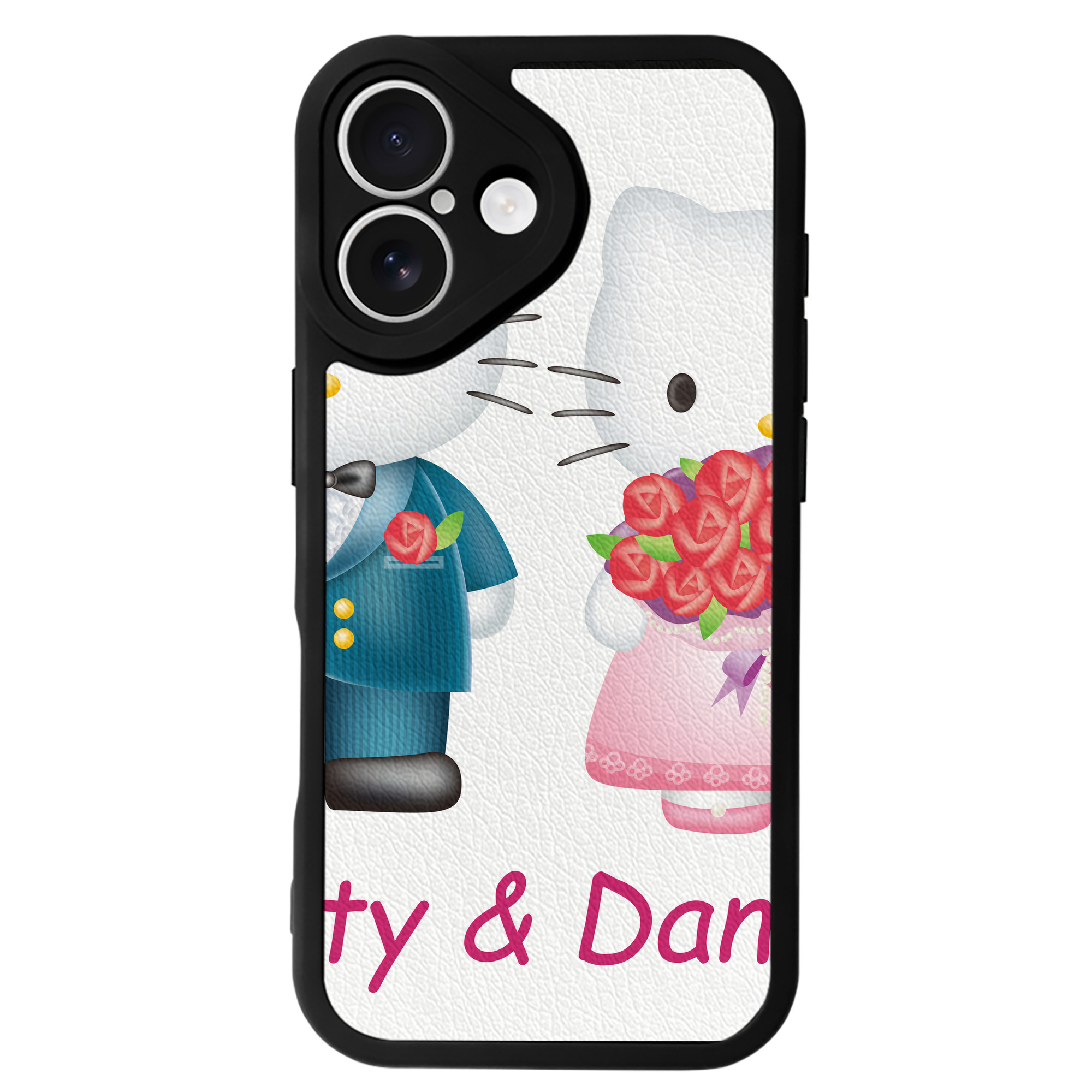 （画像用） Hello Kitty ハローキティ 【iPhone 16シリーズ対応】シリコンスマホケース（レザー調） 材質：シリコン